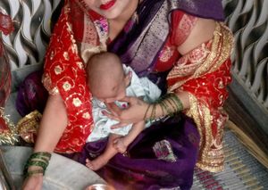Purple Colour Saree 2 Ya 3 Time Wear Only
