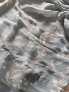 grey party saree