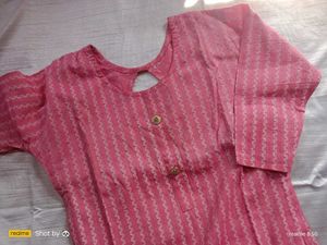 Pink Printed Kurta