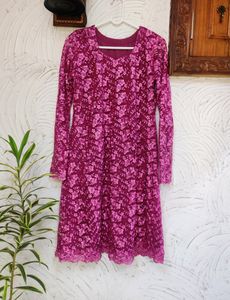 Mauve/Magenta Shade Beautiful Flared Kurta
