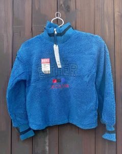 Sale Blue Fleece Pullover