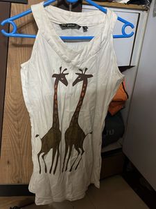 Cute Giraffe Print mini dress