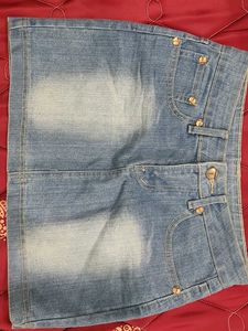 Denim Mini Skirt