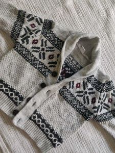 unisex Patterned Knit Cardigan for kidz