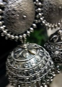 Oxidised Jhumkas