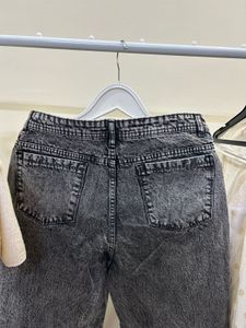 Acid Wash Wide Leg Jeans