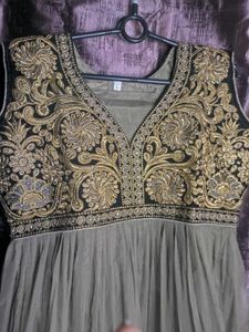 New Brown Anarkali