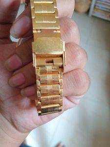 Vintage HMT Quartz Gold-Tone Watch