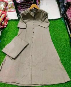 Elegant Striped Kurti Set