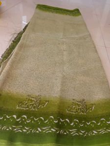 Elegant Green Printed Saree