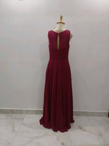 Elegant Maroon Maxi Dress