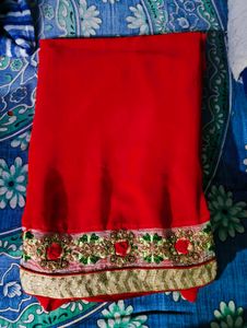 Elegant Red Saree