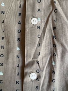 Olive Green Patterned Shirt