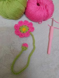 Crochet Flower Bookmark🌼💕