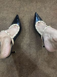 Black Studded Heels