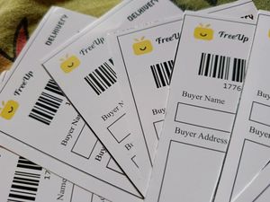 10 Courier Bag+10 label Sticker