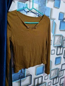 Olive Slim Fitted Top