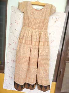 PATTU LONG ANARKALI GOWN
