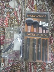 Facescanada Original Makeup Brushes And Eye Curler
