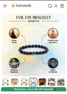 Love Quartz And Evil Eye Bracelet Combo Set