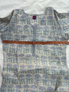 Light Blue Sequin Kurti