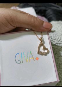 Giva Rose Gold Infinity Heart Necklace