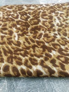 Leopard Print Saree Without Blouse