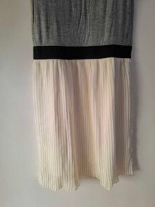 Gray &amp; White Casual Dress
