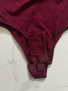 Burgundy Bodysuit - Stylish &amp; Comfy