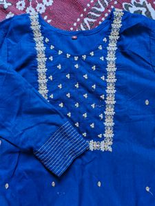 Party Wear Kurti, Pant And Dupatta Set