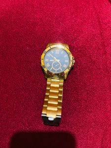 Gold Casio Watch with Box New Wdt Tag