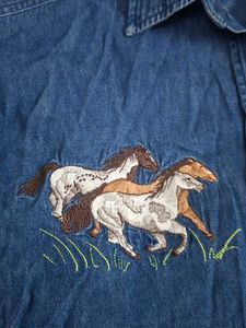Denim Embroidered Jacket