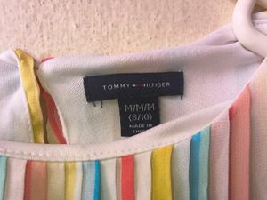 Tommy Hilfiger Striped Pleated Dress