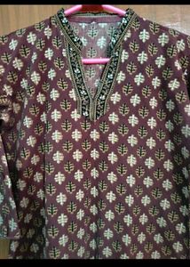 Vintage Print Short Kurti - Bundle of 3