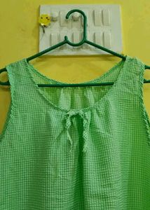 Comfortable Green Checked Nightdress 36-44