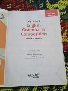 Wren And Martin Grammar Book For Class 8 To 12