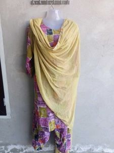 Multicoloured Cotton Suit