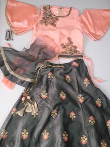 Ethnic Kidwear With Chuni Lehanga Choli