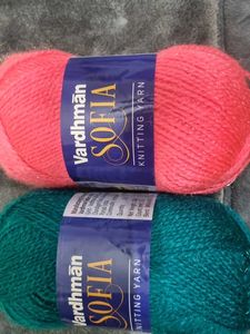 Set Of 2 Vardhman Knitting Yarn