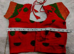Red color Silk Blouse
