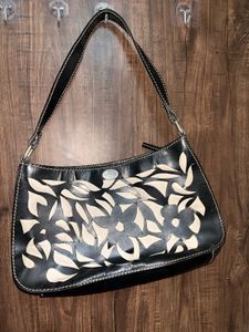 Floral Leather Handbag