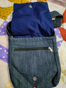 Denim Art Sling Bag