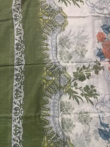 Green Printed Dress Material