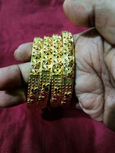 Golden Daily Wear 4bangle Set