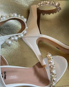 White Pearl Heels