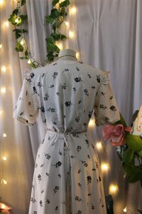 Floral Wrap Midi Dress