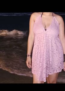 Pink Lace Dress Savana/ H&M