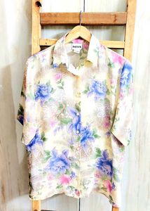 Offwhite Printed Shirt Size-40