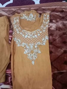 Hand Embroidery Stiched Salwar Suit