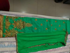 Green Embroidered Salwar Suit